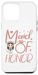 Coque pour iPhone 12 Pro Max Maid of Honor Bridal Team Matching, demoiselle d'honneur femme mariage