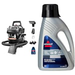 BISSELL SpotClean HydroSteam | 1000W Portable Spot Cleaner | Clean Carpets, Upholstery & Car | 3689E & Wash & Refresh Febreze Carpet Cleaner Shampoo | Removes Stains & Neutralises Odours | 1078N
