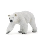 Papo - Figurine animal - Ours Polaire, Majestueux Animal des Régions Glaciales, Jouet enfant dès 3 Ans - Introduction à la Biodiversité et Adaptation dans l'Habitat Arctique