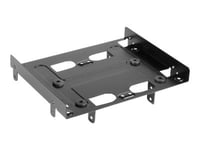 Sharkoon 5.25" Bayextension - Adapter För Lagringsfack - 5,25 Till 3,5/2,5 Tum - Svart