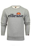 ellesse Men's Sl Succiso Sweatshirt, Grey Marl, S