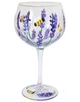Handmålat Lynsey Johnstone Bees & Lavender - Gin Glas