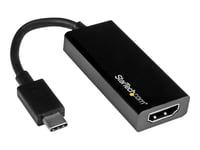 StarTech.com USB C to HDMI Adapter - USB 3.1 Type C Converter - 4K 30Hz UHD - Adaptateur vidéo - 24 pin USB-C mâle pour HDMI femelle - 14.7 cm - noir - support 4K30Hz (3840 x 2160) - pour P/N:...