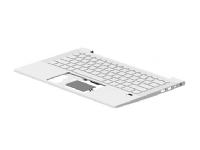 HP - Erstatningstastatur for bærbar PC - bakbelysning - Fransk - med toppdeksel (sølv) - for ProBook 430 G8