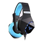 Kurphy Gaming headset for PS4 Stereo gaming headset for PC noise canceling headset with microphone 3.5MM Bass soft memory earmuffs