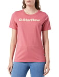 G-STAR RAW Women's GS Graphic Slim Top, Pink (pink ink D23942-336-C618), XL