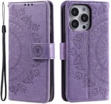 Trolsk Mandala Wallet with Strap (iPhone 16 Pro Max) - Lila