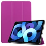 Lobwerk Tablet Case for Apple iPad Air 4 2020 4th Generation 10.9 Inch Slim Case with Stand Function and Auto Sleep/Wake Function Purple