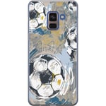 Samsung Galaxy A8 (2018) Genomskinligt Skal Fotboll