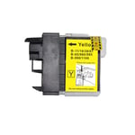 1 Yellow Ink Cartridge to replace Brother LC980Y & LC1100Y non-OEM / Compatible