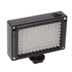 High Brightness LED Fill Light for Cameras, Bi-Color Photography Fill Light with Shoe Base, Two 3200K 5600K Magnet Boxes, 96 LED Light Chips, Wedding and Interview Lighting