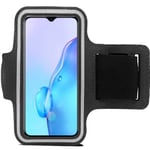 AMPLE Armband Case, realme X2 / Realme X2 Pro/realme X50 pro 5G Armband Case for Sports, Running, Jogging, Walking, Sweat-Free With Key Slots (BLACK)