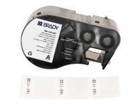 Brady B-427 - Vinyl - matt - permanent akryl-adhesiv - 101,6 mikroner - blank, svart på hvitt - 25.4 x 31.8 mm 200 etikett(er) (1 rull(er) x 200) selvlaminerende etiketter