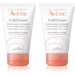 Avène Cold Cream Hand Cream For Dry To Very Dry Skin 2x50 ml