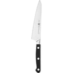 ZWILLING 38425-141-0 Couteau de Chef à Lame dentelée Pro Compact Argent/Noir, Acier, 20 x 5 x 5 cm