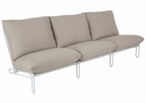 Blixt 3-sits soffa Vit/Beige