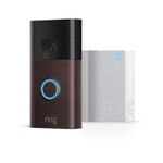 Ring sonnette vidéo sans fil (Battery Video Doorbell) avec vidéo HD + Chime | Installation facile (5 min) par soi-même | avec batterie intégrée I Essai Ring Home gratuit 30 j.