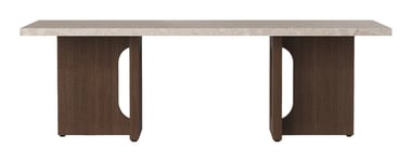 Androgyne Lounge Table - Dark Stained Oak/Kunis Breccia Stone
