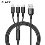 3 in 1 Data Cable Magnetic Charger Cable, Magnetic USB Charging Cable 2.5A USB Cable 3 in 1 Micro USB Type C Charger Cable Quick Charge Cable for iPhone Samsung Cables