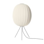 Made By Hand Knit-Wit 65 High Oval Medium floor lamp Pearl white