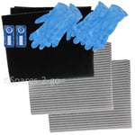 Cooker Hood Filter Kit for CANDY Extractor Fan Vent Grease Carbon Filters