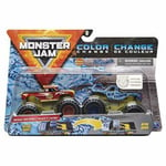 Monster Jam 2-pack Color Change Radical Rescue & Blue Thunder
