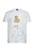 Classic Fit Polo Bear Tie-Dye T-Shirt Tops T-shirts Short-sleeved Blue Polo Ralph Lauren