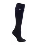 Heat Holders Womens - Ladies Thermal Wellington Boot Socks in 7 colours - Black Nylon - Size UK 4-6.5