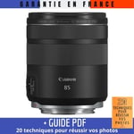 Canon RF 85mm f/2 Macro IS STM + Guide PDF MCZ DIRECT '20 TECHNIQUES POUR RÉUSSIR VOS PHOTOS