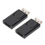 ASHATA 2Pcs Displayport to HDMI Adapter, 1080P DP Male to HDMI Female Adapter Converter, Supports display port connector 20 pins, for HP Laptop,Computer,PC,HDTV, Projector, etc