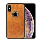 Apple MOFI iPhone XS leather coated hybrid case - Orange