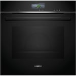 Siemens iQ700 Electric Single Oven with Steam Function - Black HS736G1B1B
