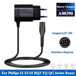 Charger A00390 For Philips Norelco OneBlade QP2520 QP2521 QP2523 QP2510 QP2511
