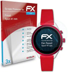 atFoliX 3x Screen Protection Film for Fossil Sport 41 mm Screen Protector clear