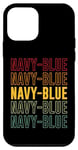 Coque pour iPhone 12 mini Bleu marine Pride, Bleu marine