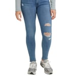 Levis Women Skinny Fit Jeans Button Fastening Mid Rise Ripped Jeans, 25 to 32