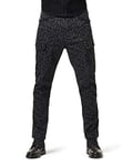 G-STAR RAW Men's Roxic straight tapered cargo pant, Multicolour (raven micro forest camo D17530-C312-B799), 28W / 34L