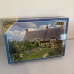 New Deluxe Falcon 1000 Piece Puzzle of The Thatched Cottage Leicestershire