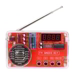 FM-radio DIY-kit Elektronisk Montering Lödövningskit 50-108 MHz Mottagare med LCD-display