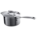 Le Creuset 3-Ply Stainless Steel Saucepan with Lid, 18 x 11.1 cm, 96200918001000