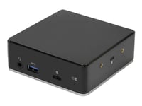 Estuff Dual Full-Hd Dock - Dockningsstation - Usb-C - 2 X Hdmi - 1Gbe - 100 Watt