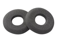 Poly - Öronkudde För Headset - Svart (Paket Om 2) - För Supraplus H251, H261, Hw251  Supraplus Wideband Hw251  Supraplus Sl H351, H361