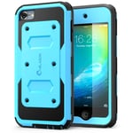 i-Blason iPod Touch 5th/6th/7th Generation Case, Armorbox [Dual Layer] Hybrid Full body Case with Built-in Screen Protector (Blue)