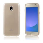 Samsung MERCURY Galaxy J3 (2017) enfärgat glittrit skal - Guld