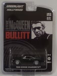 BULLITT : STEVE MCQUEEN 1968 DODGE CHARGER 1/64 DIE CAST MODEL BY GREENLIGHT