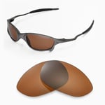 New Walleva Brown Polarized Replacement Lenses For Oakley X Metal XX Sunglasses