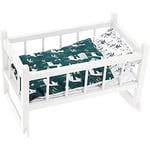 Vilac - Lit Petite Biche - Jouet en Bois - Confort et Elégance pour Poupée - Jusqu'à 40 Cm pour Les Enfants - Blanc - À Partir de 3 Ans