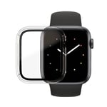 PanzerGlass Apple Watch SE 44mm Heltäckande skal med skärmskydd, transparent