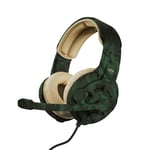 Trust Gaming GXT 411C Radius Multiplatform Gaming Headset for PC, PS5, PS4, Xbox, Nintendo Switch, Mobile, Over Ear, 3.5 mm Audio Jack, Volume Control, Adjustable Microphone - Jungle Camo