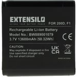 Extensilo - Batterie compatible avec Pure Evoke D4, D4 Domino, D6, F4, H4, D4 Mio haut-parleurs, enceintes portatives (13600mAh, 3,7V, Li-ion)